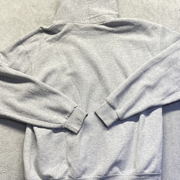 Champion Hoodie Adult Size Large Eco Fleece Weave Oxford Logo Grey Stitched - Picture 2 of 9